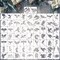Small Stencils for Painting on Wood Reusable, 3 Inch Reusable Stencil for Craft Ornament Paint Template Stencils for Wall Card Rock Wood Signs Coasters Canvas Home Decor (Dragon)